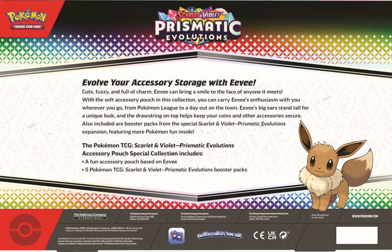 Pokémon TCG: Scarlet & Violet 8.5 – Prismatic Evolutions - Accessory Pouch Special Collection