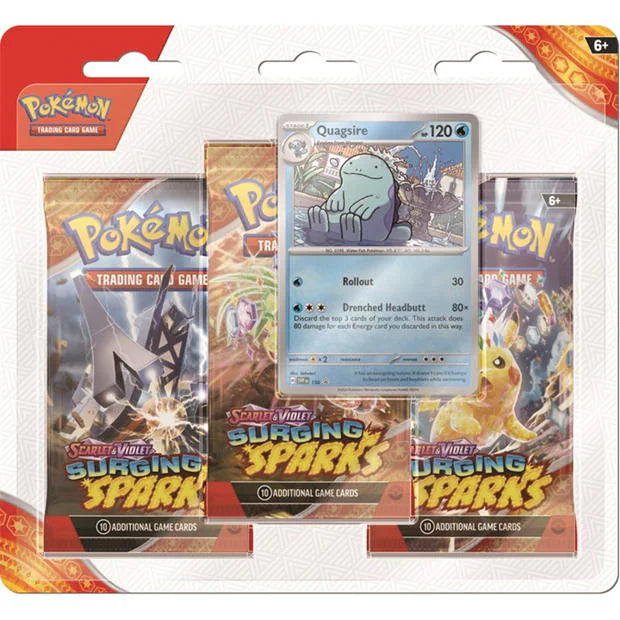 Pokémon TCG: Scarlet & Violet 8 - Surging Sparks - 3-Pack