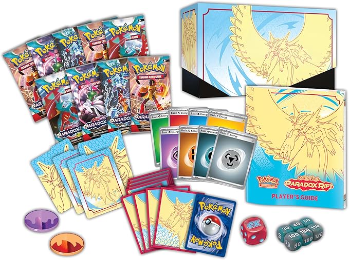 Pokemon TCG: Scarlet & Violet 4 - Paradox Rift - Elite Trainer Box (Roaring Moon/Iron Valiant ETB)