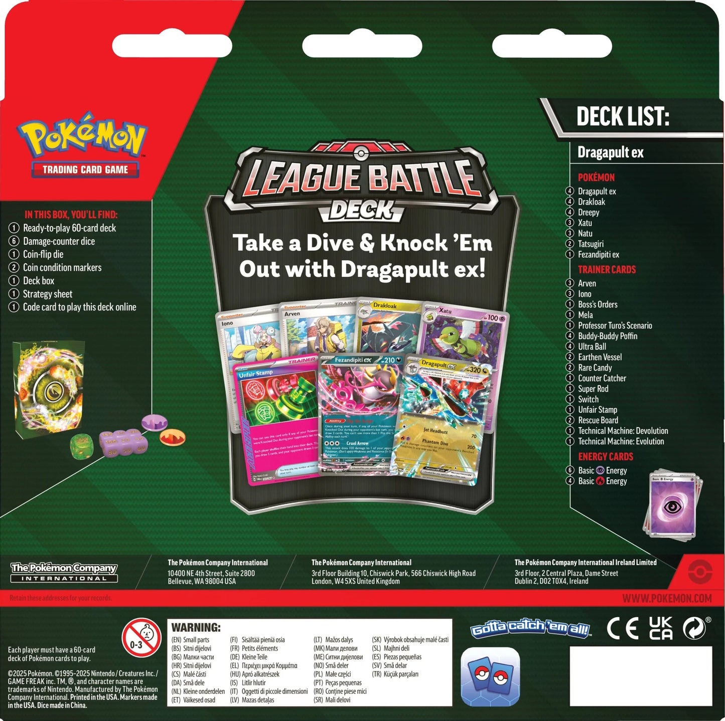 Pokemon TCG: Dragapult ex League Battle Deck