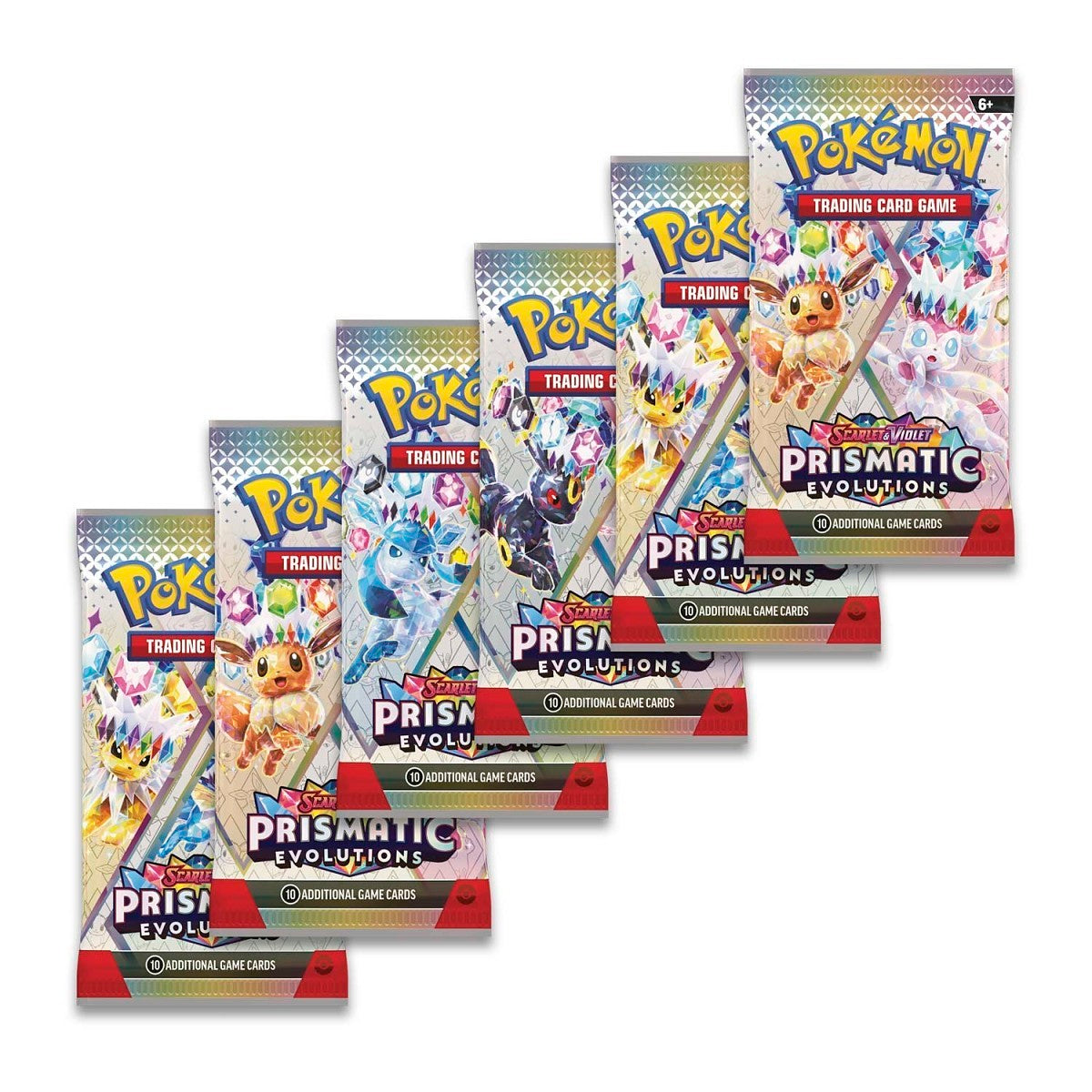 Pokémon TCG: Scarlet & Violet-Prismatic Evolutions Booster Bundle (6 Packs)